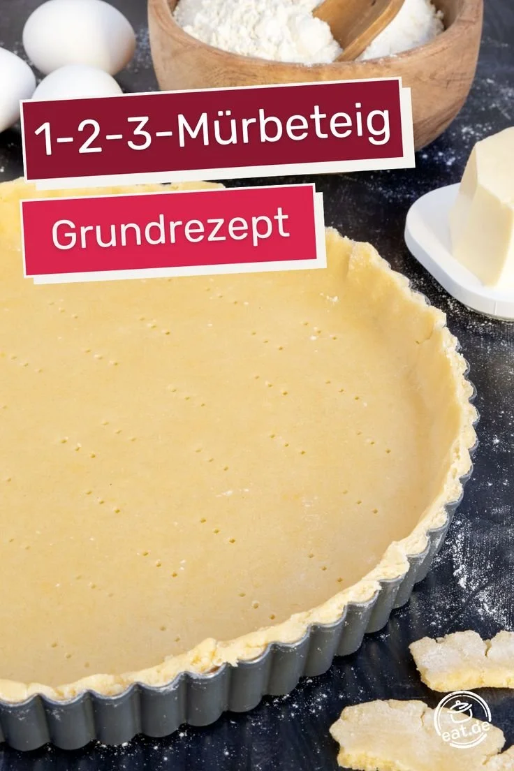 1-2-3-Mürbeteig-Grundrezept für köstliche Backwaren