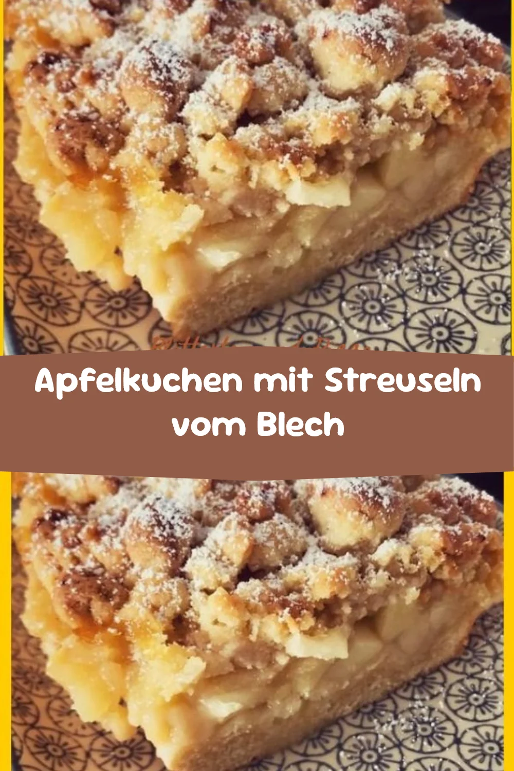 Apfelkuchen mit Streuseln vom Blech
