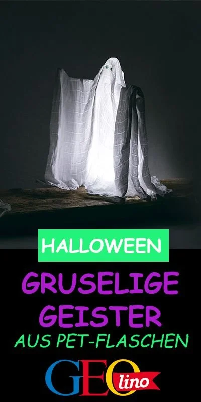 Kreative Geister basteln für Halloween-Dekoration