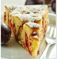 Juicy Plum Cake with Batter