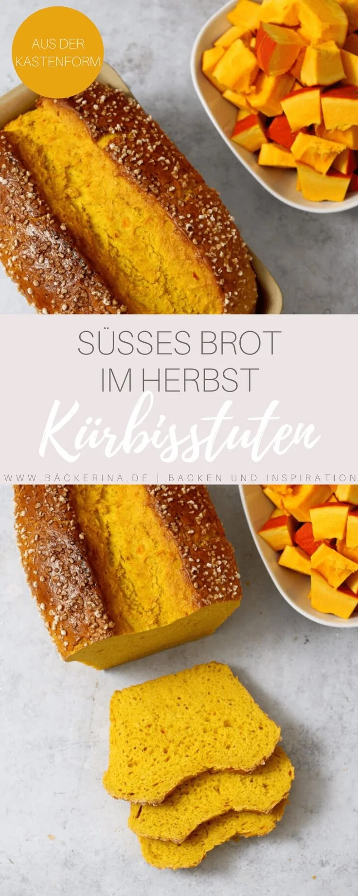 Kürbisstuten - Süßes Kürbisbrot aus der Kastenform von Bäckerina