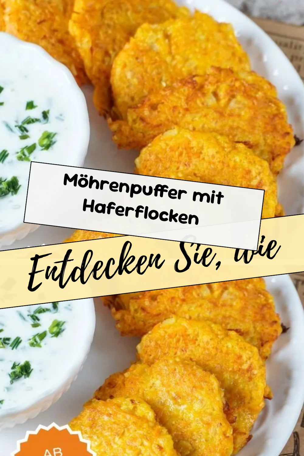 Möhrenpuffer mit Haferflocken