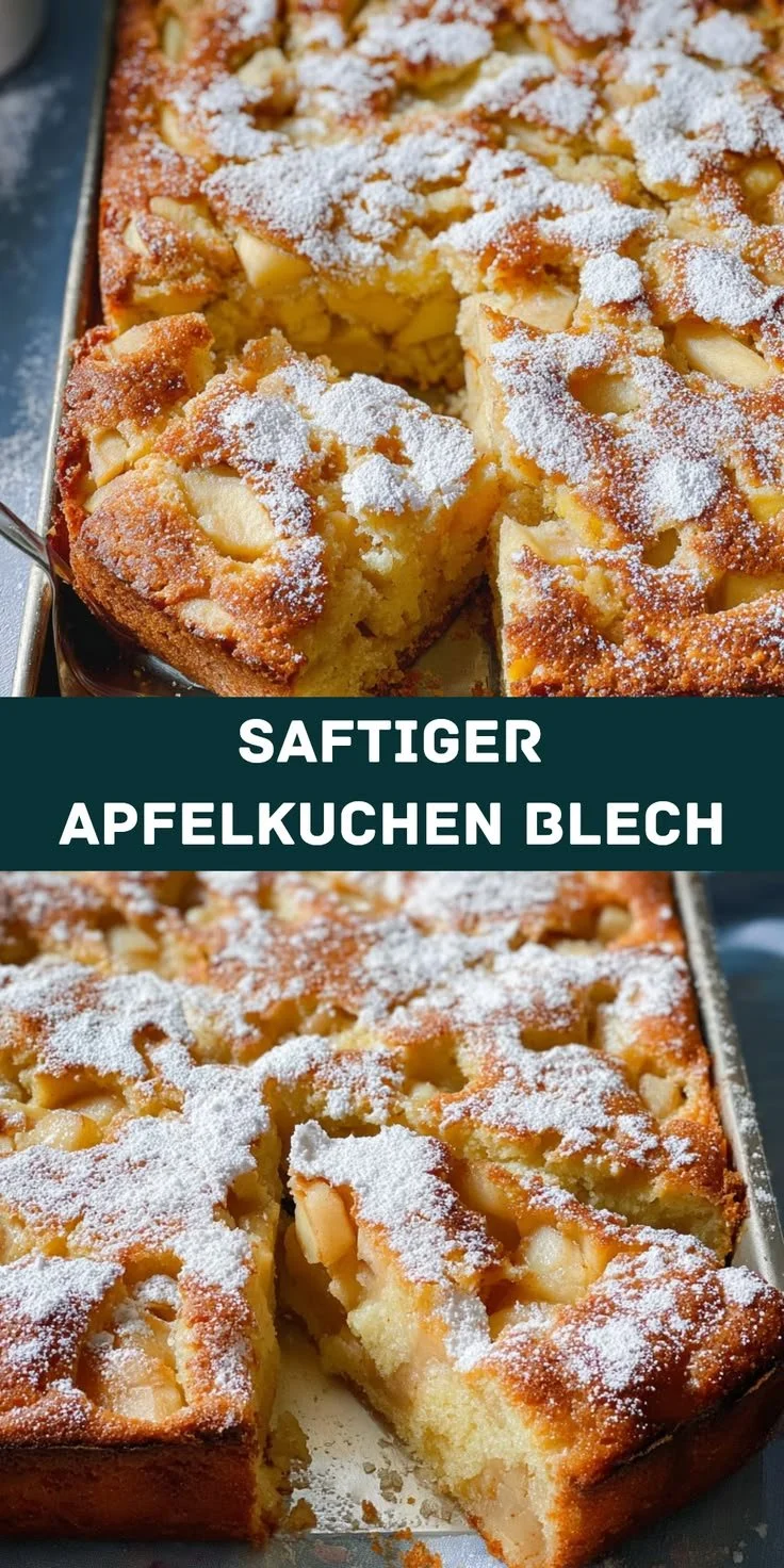Ruck Zuck Apfelkuchen vom Blech – saftiger Apfelkuchen für jeden Anlass