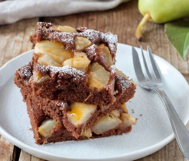 Schoko-Birnen-Kuchen