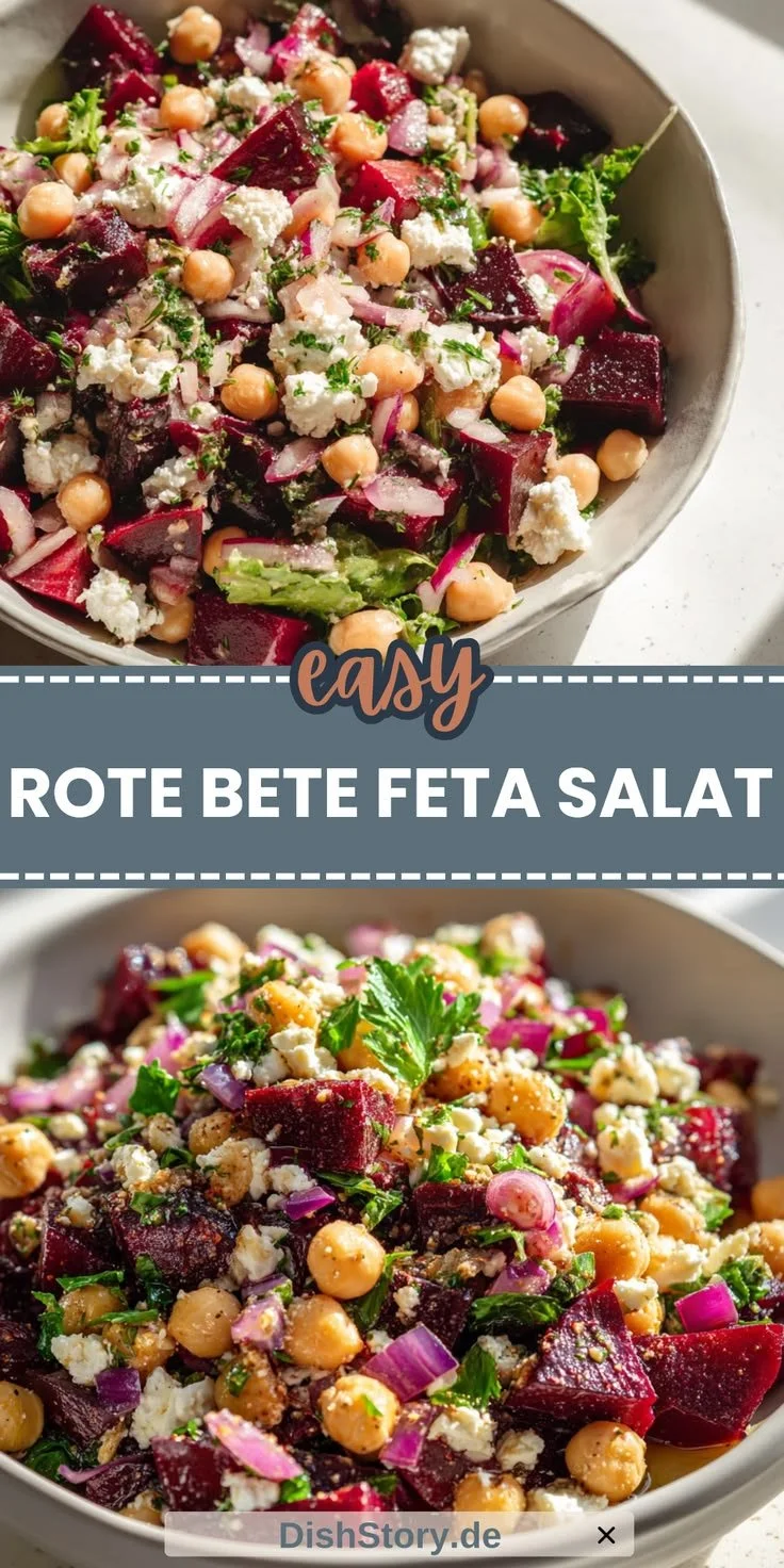 Rote Bete Feta Salat - gesunde und leckere Zutaten für deinen Salatgenuss
