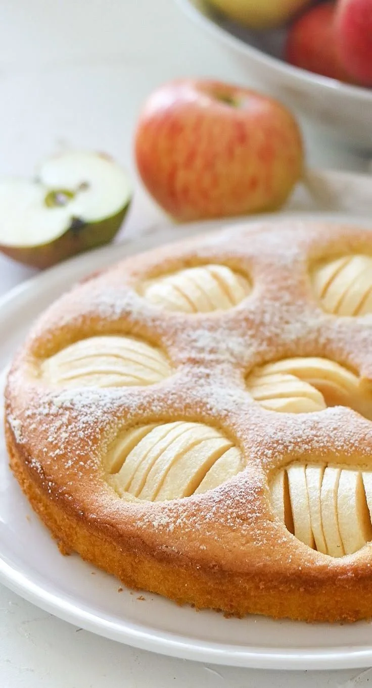 Versunkener Apfelkuchen Rezept von Oma mit saftigen Äpfeln