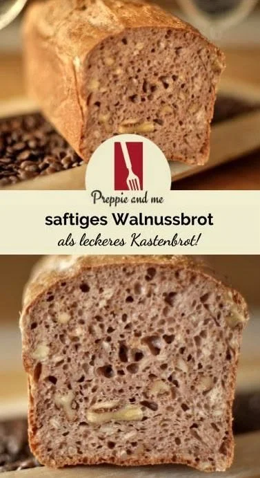Saftiges Walnuss-Brot, frisch gebacken und dekorativ angerichtet