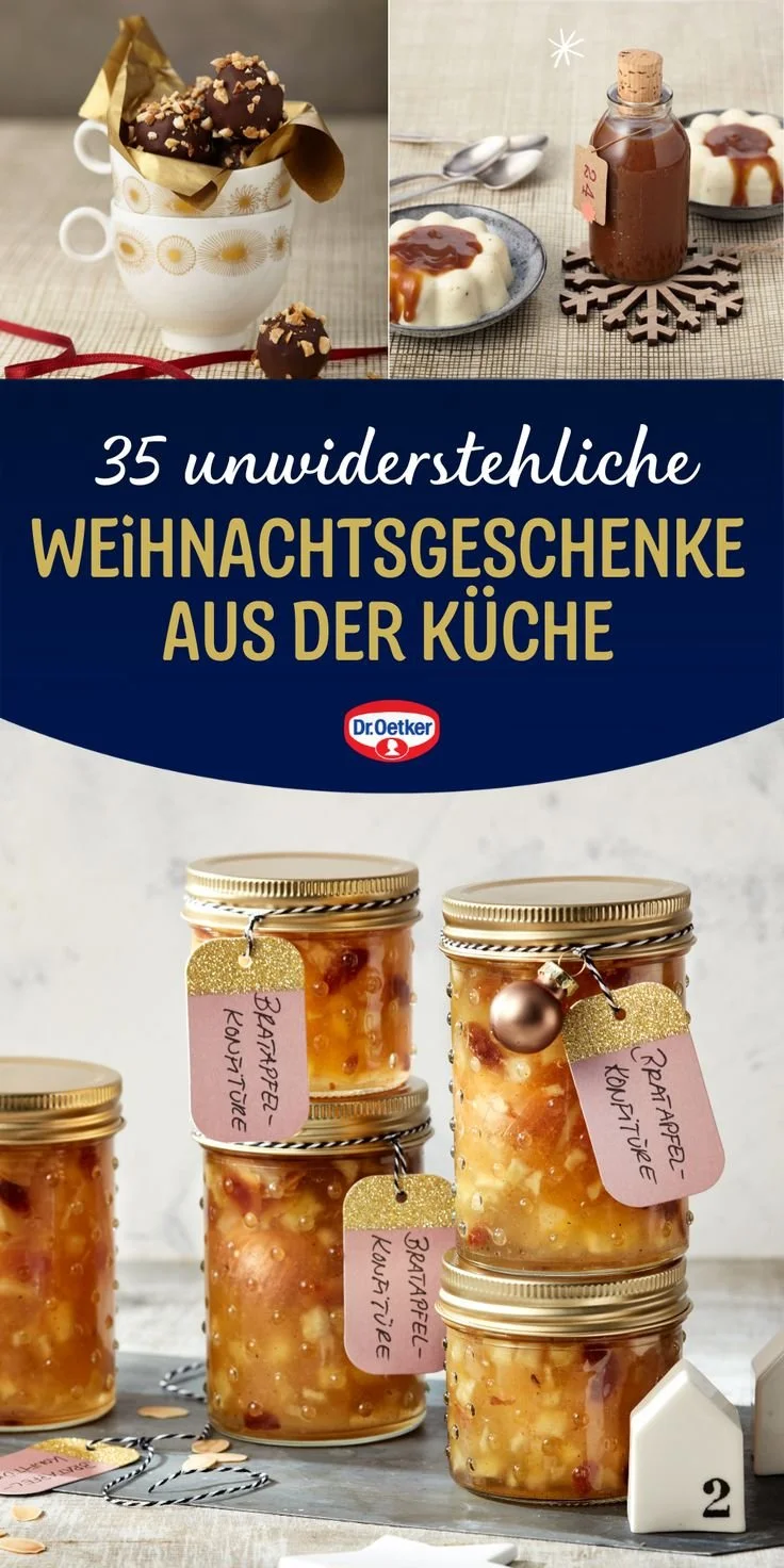 35 selbstgemachte Weihnachtsgeschenke aus der Küche für einen besonderen Anlass