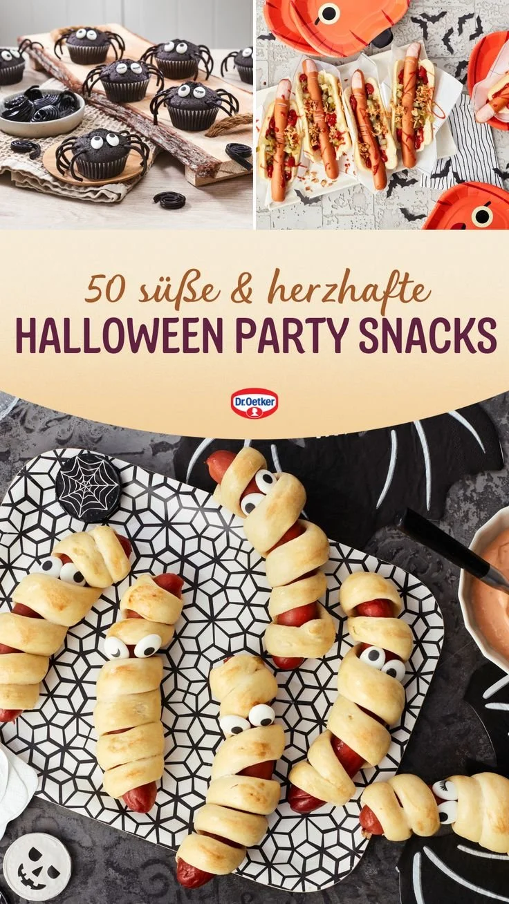 Süße und herzhafte Halloween Snacks für die perfekte Party 2024.