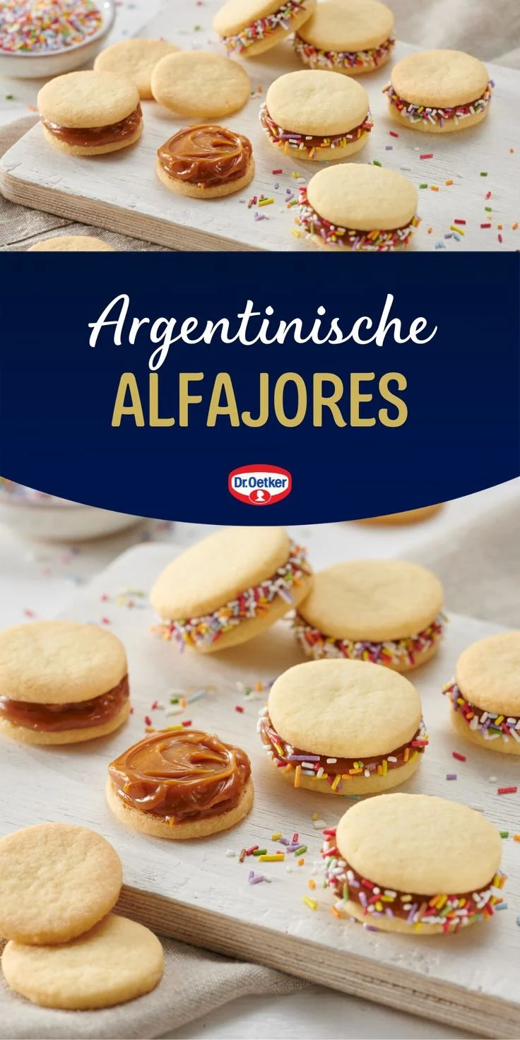 Alfajores Rezept für Weihnachtsplätzchen in der Weihnachtsbäckerei