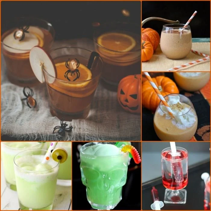 Bunte alkoholfreie Halloween-Drinks für eine aufregende Feier