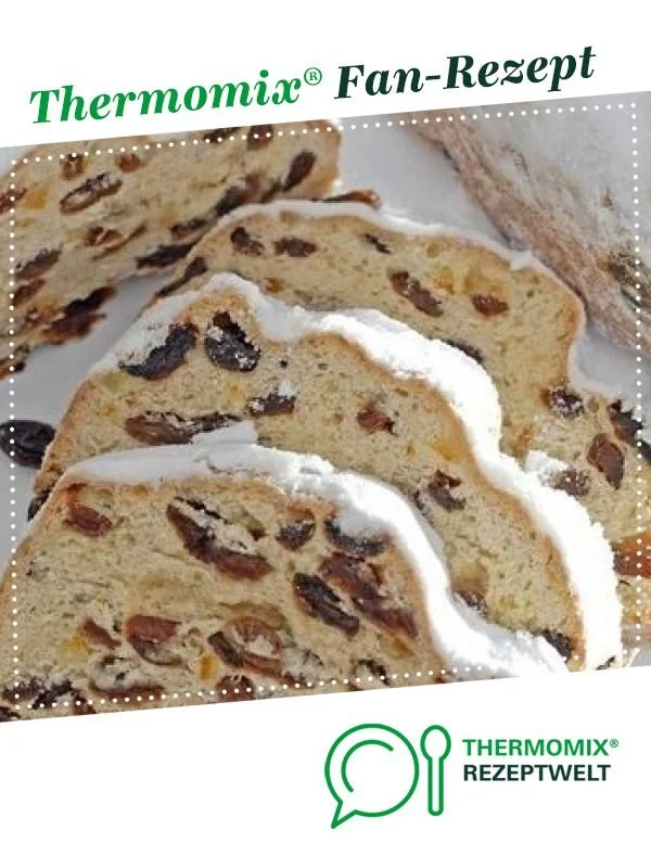 Schnellgemachter Christstollen Rezept für die Weihnachtszeit.