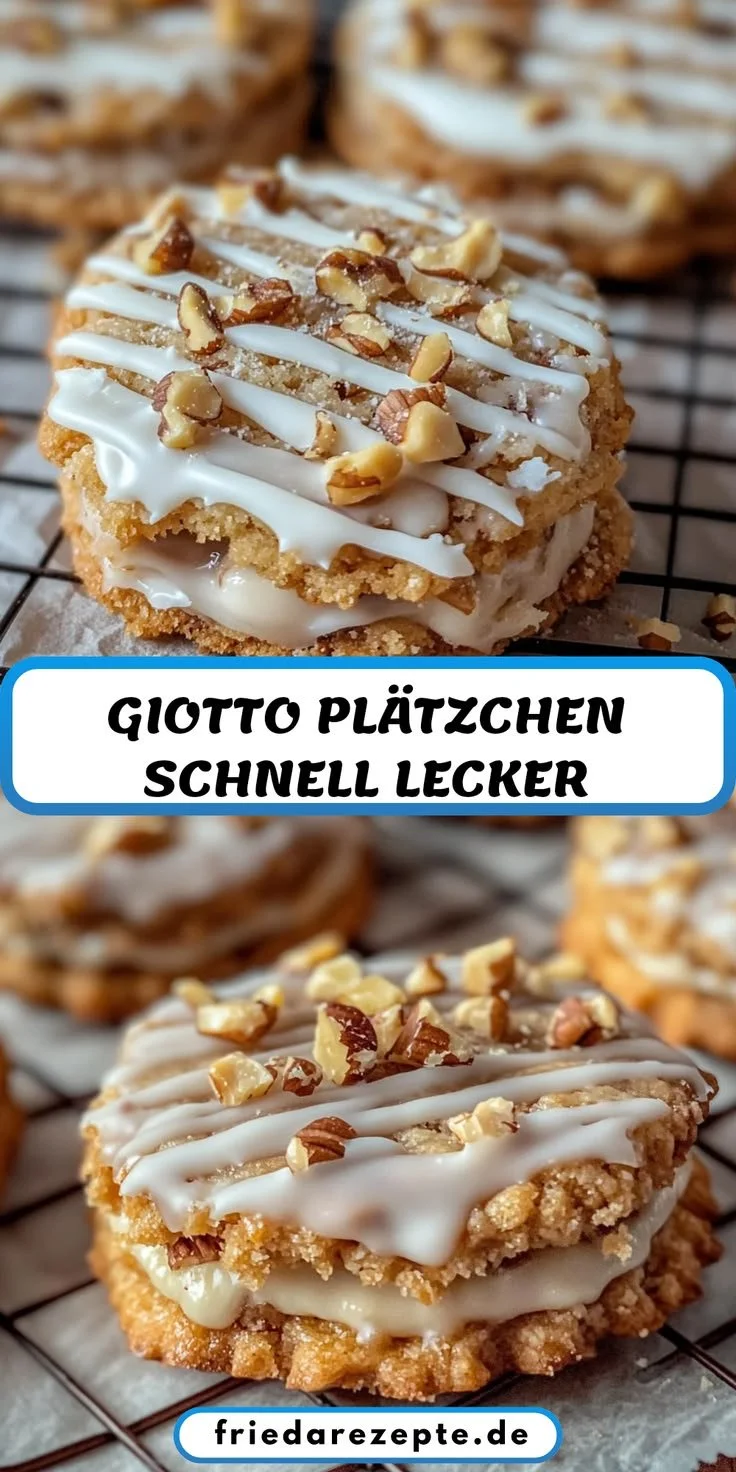Leckere und schnelle Giotto Plätzchen zum Selbermachen.