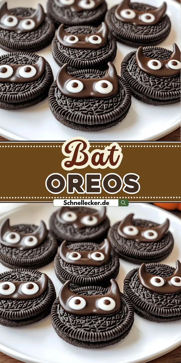 Gruselige Bat-Oreos - perfekter Halloween-Snack für eine schaurige Party