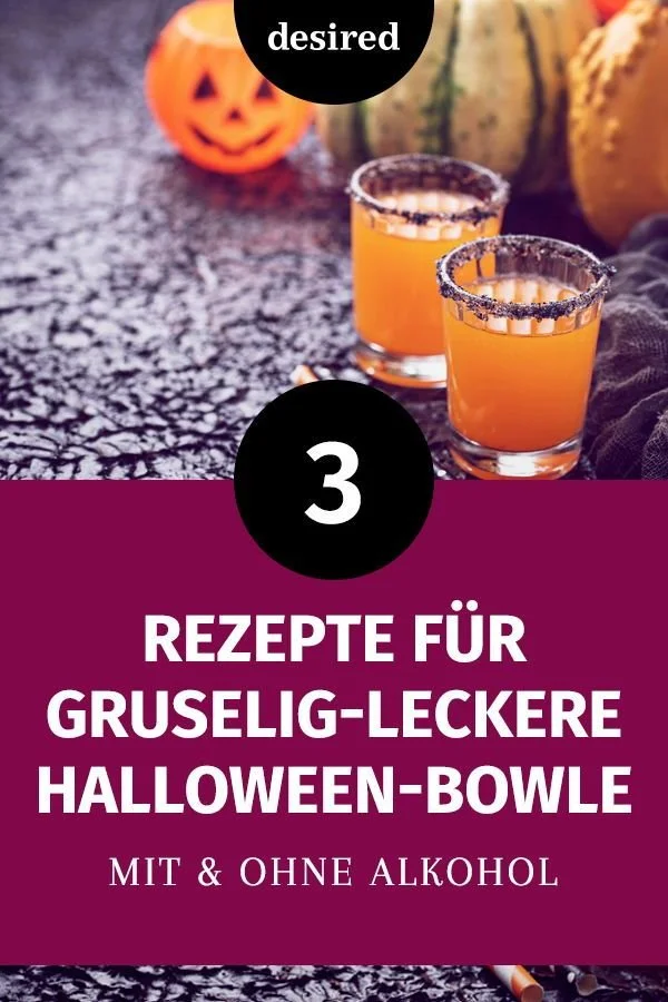 Halloween-Bowle in schaurigem Design für die perfekte Halloween-Party