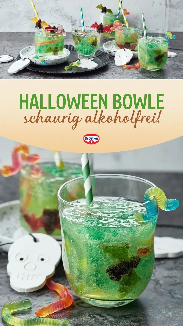 Alkoholfreie Halloween Bowle für die Halloween Party 2024