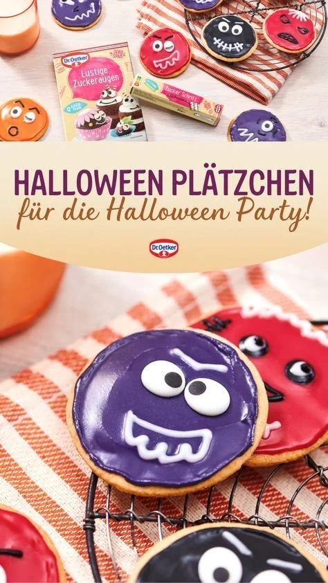 Halloween-Plätzchen Rezept von Dr. Oetker für gruselige Feiern