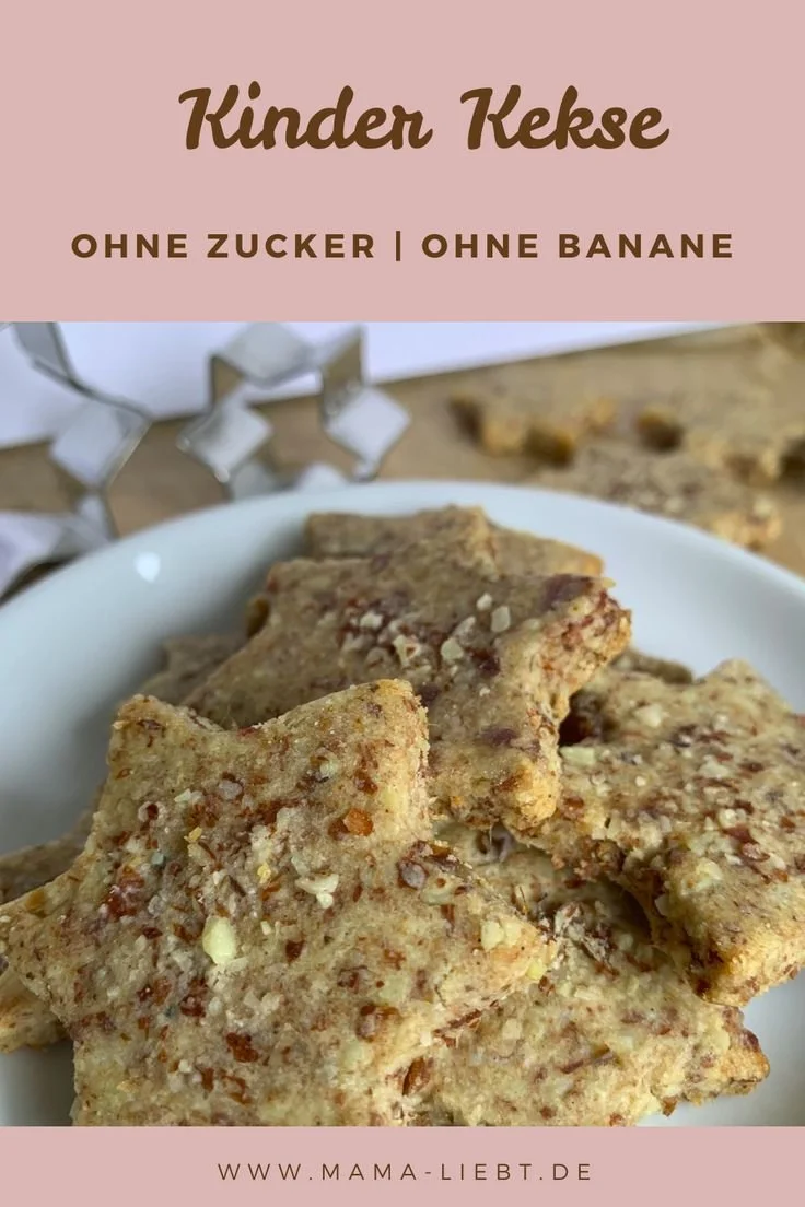 Gesunde Kinderkekse ohne Zucker und Banane zum Ausstechen
