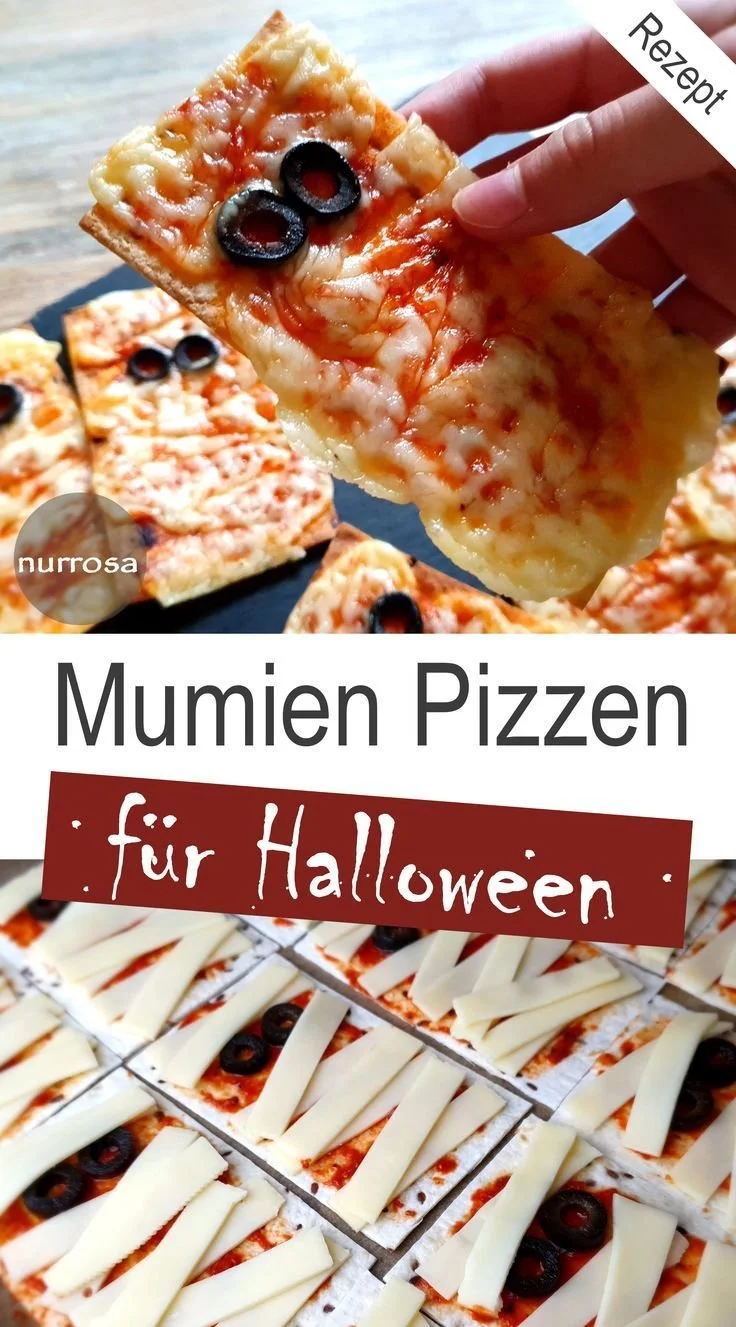 Mumien Pizzen für Halloween, ein kreatives Rezept für gruselige Snacks