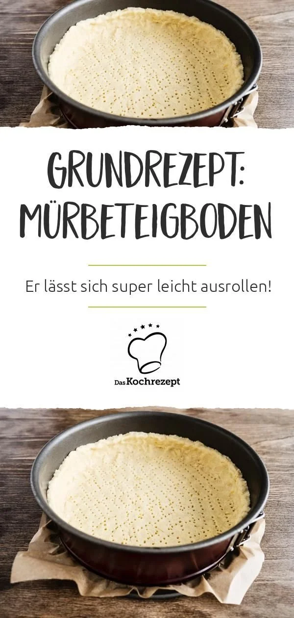 Ein köstlicher Mürbeteigboden für Kuchen und Tartes auf DasKochrezept.de.