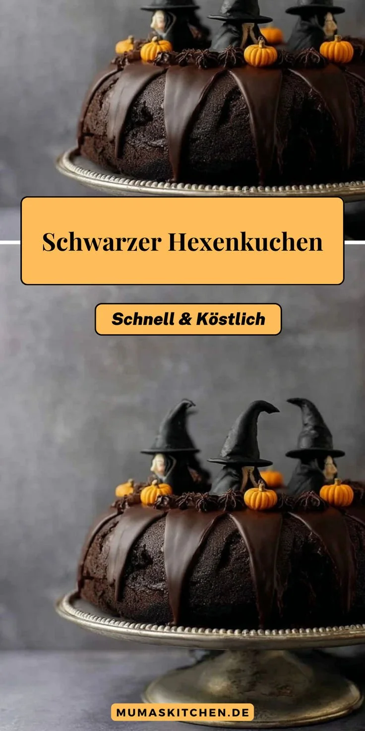 Schokoladen-Gugelhupf – Schwarzer Hexenkuchen für Halloween