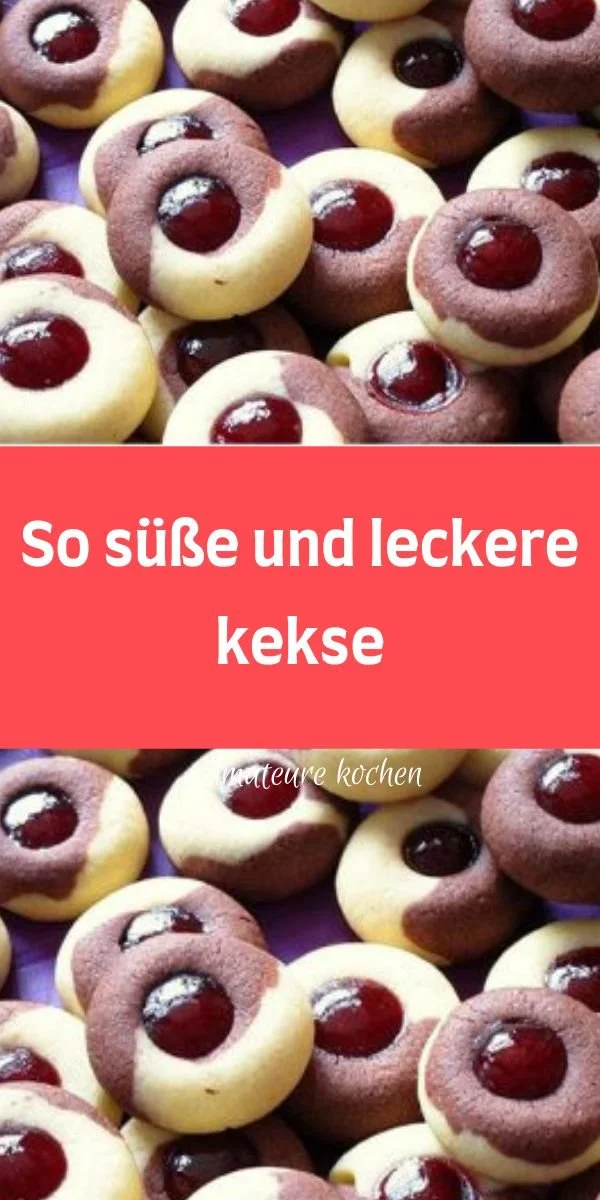 Verschiedene süße Kekse auf einem Teller