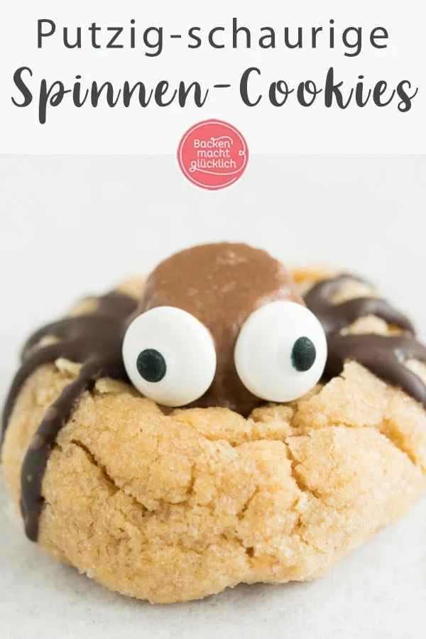 Leckere Spinnen-Cookies für Halloween, perfekt zum Backen und Feiern.