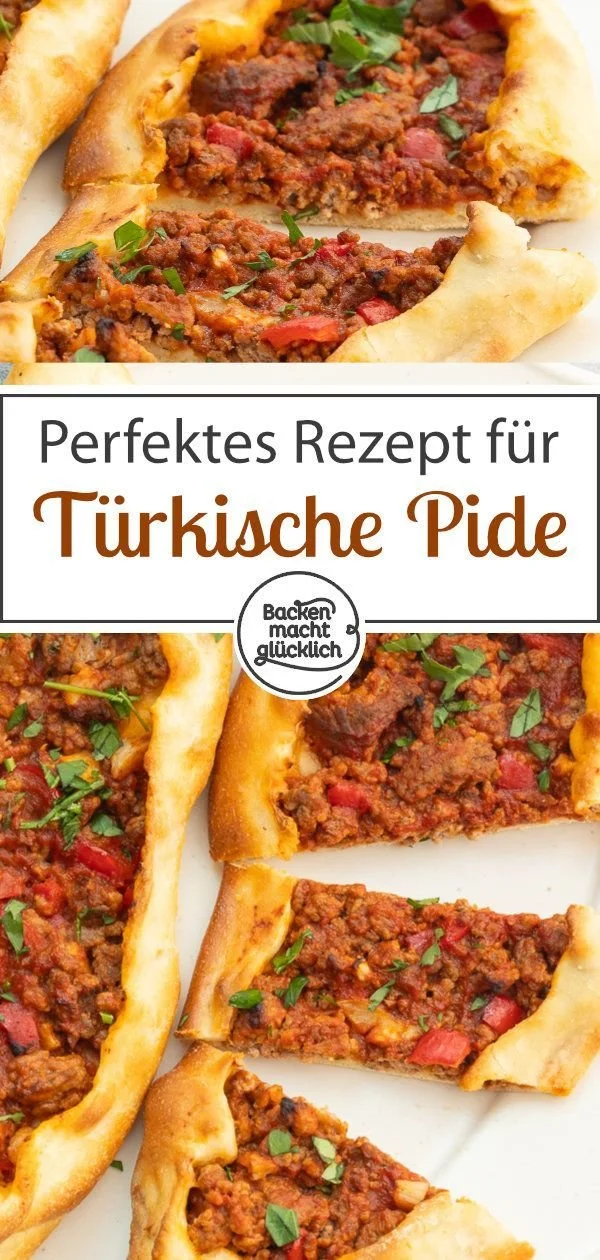 Traditionelle Türkische Pide mit frischem Belag und knusprigem Teig